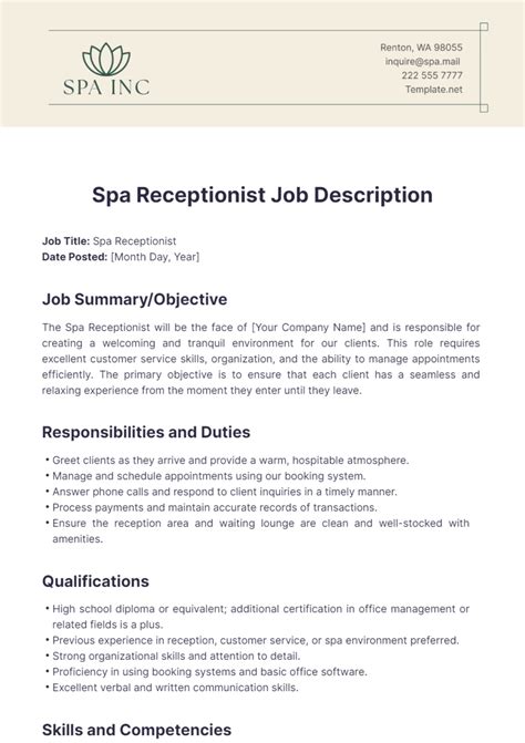 Free Receptionist Templates to Edit Online