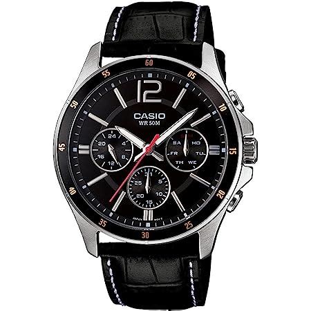 Casio Enticer Analog Black Dial Men MTP-1374L-1AVDF (A834) : Amazon.in ...