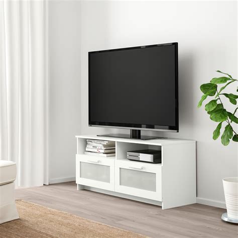 BRIMNES TV bench, white, 120x41x53 cm - IKEA