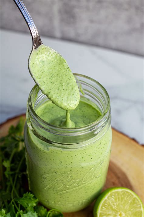 Creamy Cilantro Lime Salad Dressing Recipe | Natasha's Food Adventures