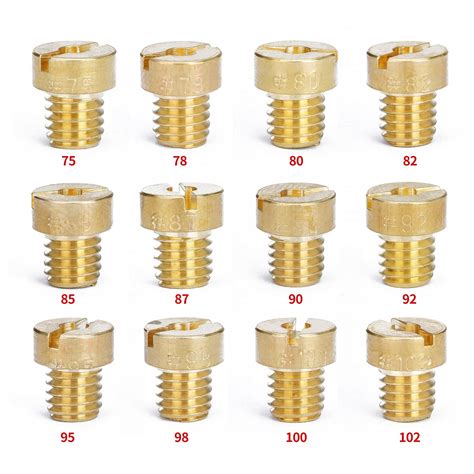 Buy 5mm Carburetor Jets Main Jets for Mikuni VM22 VM24 VM26 VM30 125CC ...