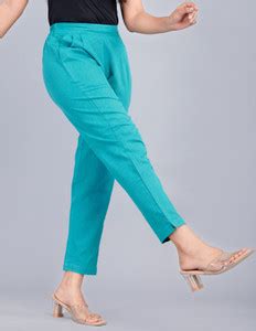 fnj Regular Fit Women Light Green Trousers - Buy fnj Regular Fit Women ...
