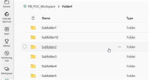 Solved: Need To Create SubFolders Under a Workspace. Is it ...
