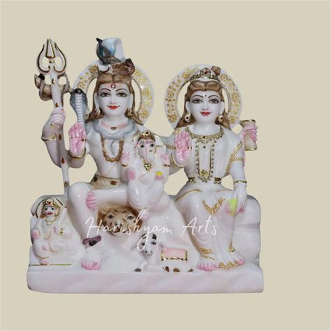 Marble Shiv Parivar Statues