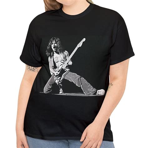 Eddie Van Halen, Black Unisex T-shirt, Eddie Van Halen Tee, Heavy Metal ...