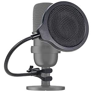 HyperX SoloCast Mic Pop Filter - Professional 4 Inch 3 Layers Metal ...