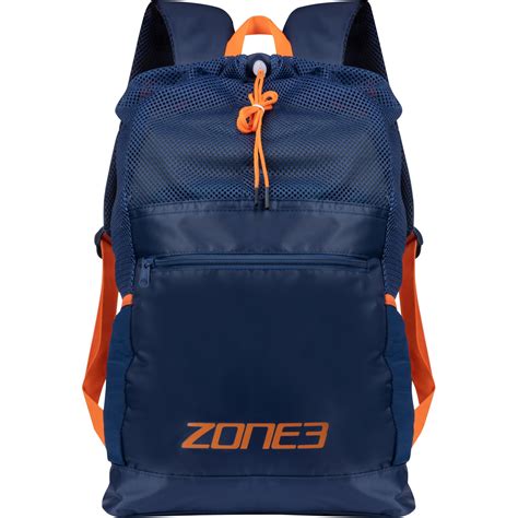 Zone3 Large Mesh Training Rucksack - navy/orange | BIKE24