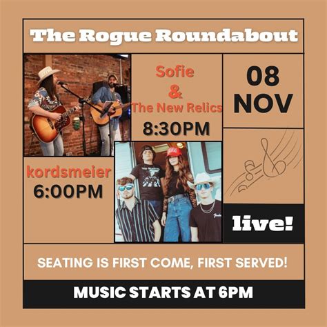 Kordsmeier + Sofie and the New Relics Live at The Rogue Roundabout, 804 ...