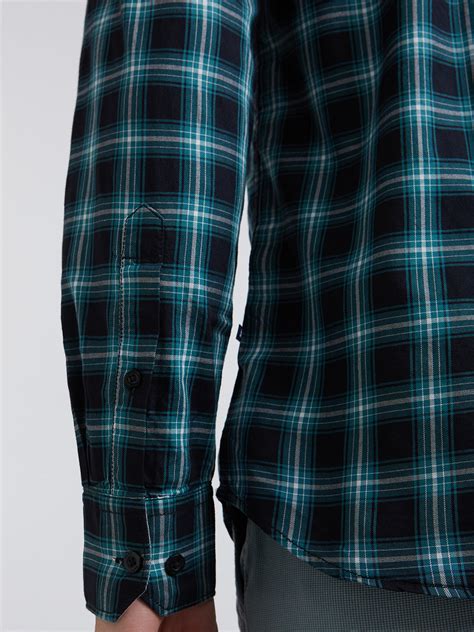 Parx Men Green Checks Slim Fit Cotton Casual Shirt – MyRaymond