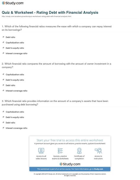 Image result for Financial Analysis Worksheet