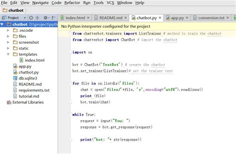 Image result for Pytcharm How to Code a Chatbot