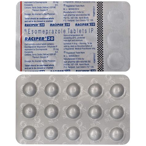 Raciper 20 - Strip of 15 Tablets : Amazon.in: Health & Personal Care