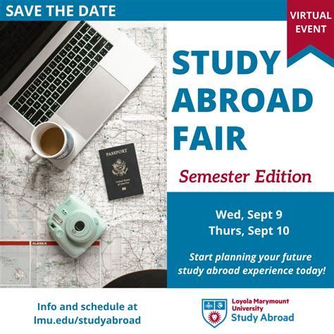 Save the Date: Study Abroad Fair Semester Edition on Sept. 9 and 10 ...