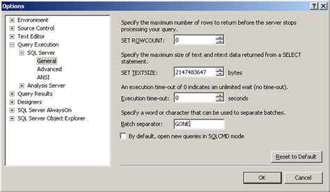 Image result for SQL Database Scripting Script Batch Terminator