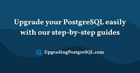 Image result for Upgrading PostgreSQL