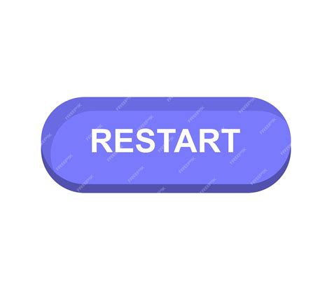 Restart button | Premium Vector