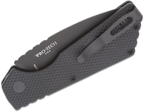 Pro-Tech Strider PT207 PT& AUTO Folding Knife 3.05" CPM-MagnaCut Black ...