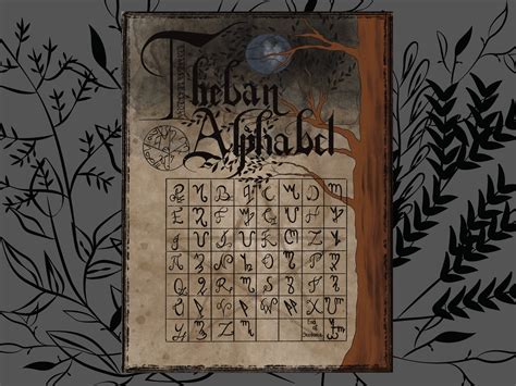 Theban Alphabet Tattoos