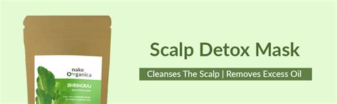 Nake Organica Bringraj Scalp Detox Mask - Strengthens Hair Roots ...