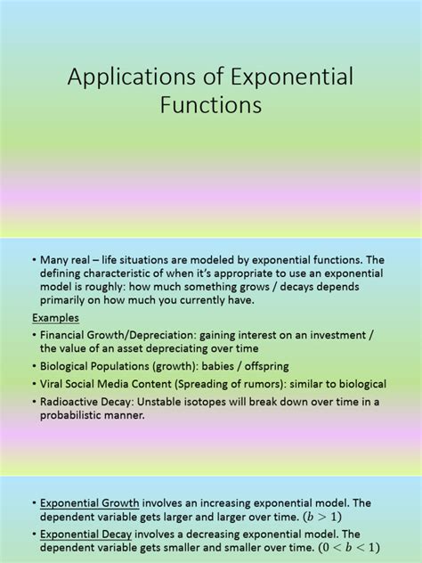 Exponential Function Application 的图像结果