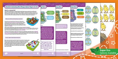 Easter Sensory Bin Play Ideas | Parents EYFS Support
