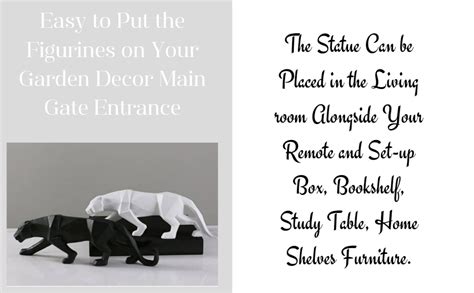 Buy zart Resin Black Jaguar Showpiece for Home Decor/Black Panther ...