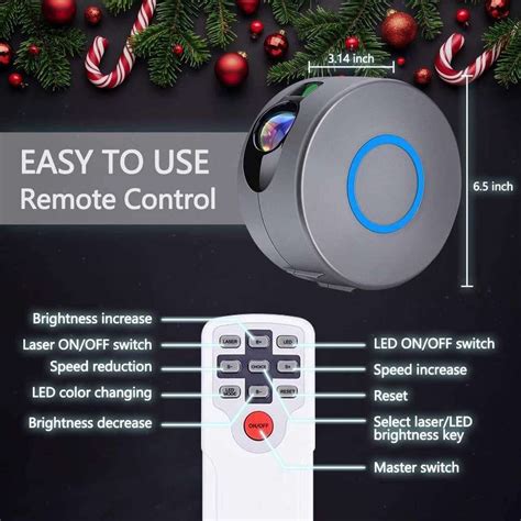 Auslese Star Light Galaxy Projector with LED Nebula Cloud with Remote ...