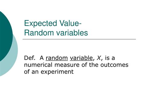 Image result for Expected Value of Random Variables