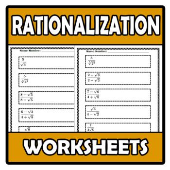 Image result for Rationalization Math Worksheets