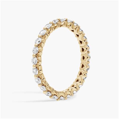Floating Lab-Grown Diamond Eternity Ring In 14K Yellow Gold (1 Ct. tw ...
