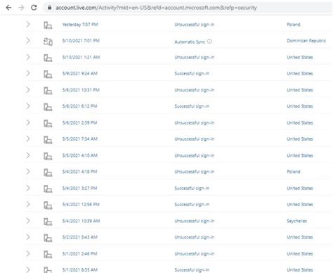 Image result for Hotmail Recent Activity