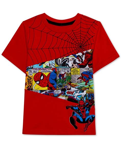 Marvel Little Boys Swingin' Spidey Graphic T-Shirt - Macy's | Magliette ...