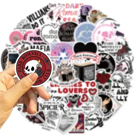 50PCS Dark Romance Reader Stickers Vinyl Waterproof Stickers Scrapbook ...