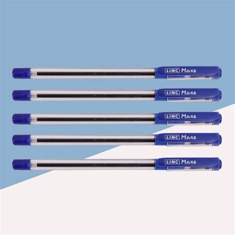 Linc Maxo Fine Ball Pen – Blue ( Pack of 5 ) – Topperskit LLP
