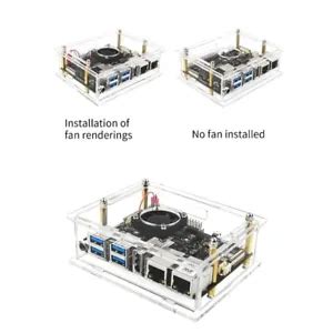 VisionFive2 RISC-V Board Cooling Solution: Acrylic Case with Cooling ...
