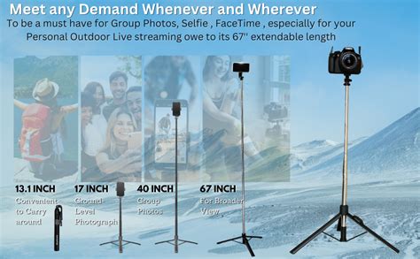 Blushinsta Super Long Selfie Stick Tripod,Extra-Long Selfie Stick with ...