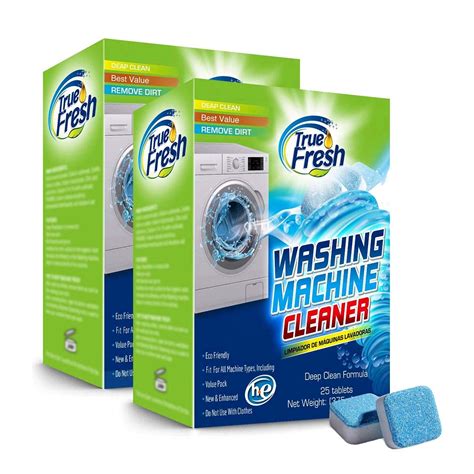 True Fresh Washing Machine Cleaner Tablets, 50 Solid Deep Cleaning ...