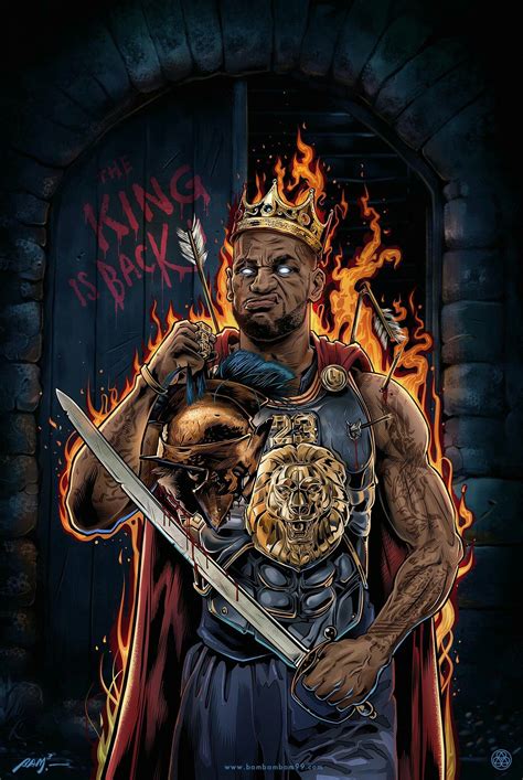 The King is back | Lebron james art, Lebron james wallpapers, Nba ...