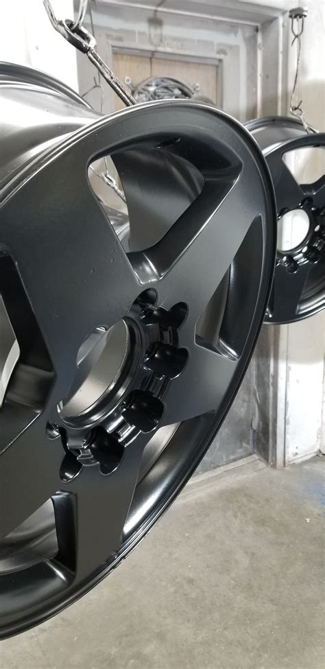 Rims done in a Matt Black Powder Coat | Gallery Project | Prismatic Powders