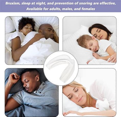 TYVOM 4Pcs Mouth Guards - Anti Snore, Teeth Grinding, Sleep Apnea Relief | Adults & Kids ...