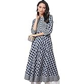 Yash Gallery Women's Cotton Floral Printed Anarkali Kurta for Women ...