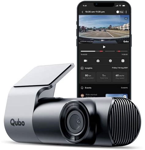 Qubo Smart Dashcam Pro 2K|QHD|G-Sensor|WiFi|Emergency Recording|Upto ...
