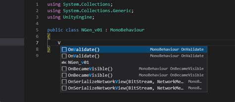 Image result for Unity IntelliSense Vscode