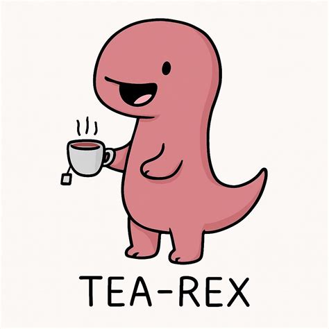 Cute Pink Dinosaur Tea-Rex Illustration Mug - Playground