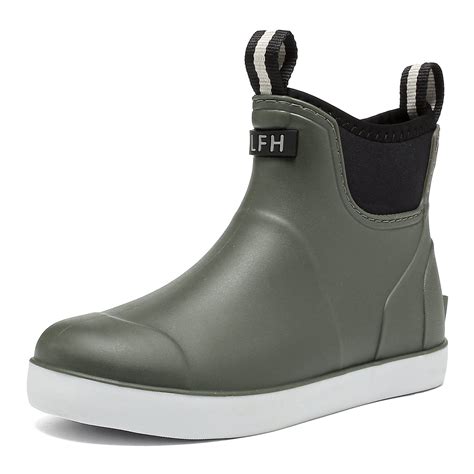 Lcamaw Women's Deck Boots, Waterproof Ankle Rain Boots with Anti-Slip ...