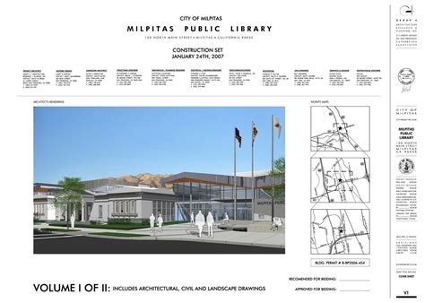Eric Chaves Portfolio: Group 4 Architecture Project Teams: Milpitas Library, Const ... - Sheet Index Architecture
