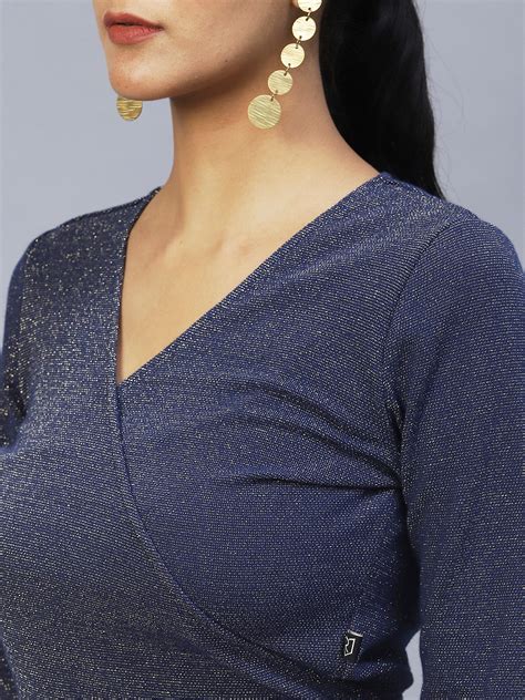 Shimmer Wrap Top – rigoindia