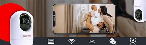 Buy CP PLUS 3 MP Full HD Wi-Fi PT Security Video Camera | 360°View with ...