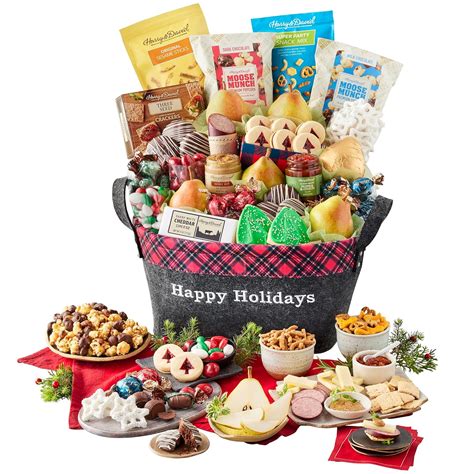 Amazon.com : Harry & David Happy Holidays Deluxe Basket, Luxury ...