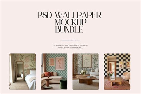 PSD Wallpaper Mockup Bundle